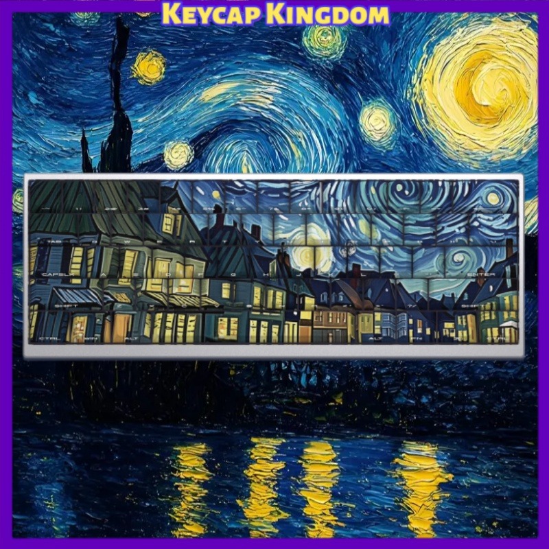 Laptop Tablet Accessories - Van Gogh Starry Sky Theme Keycap