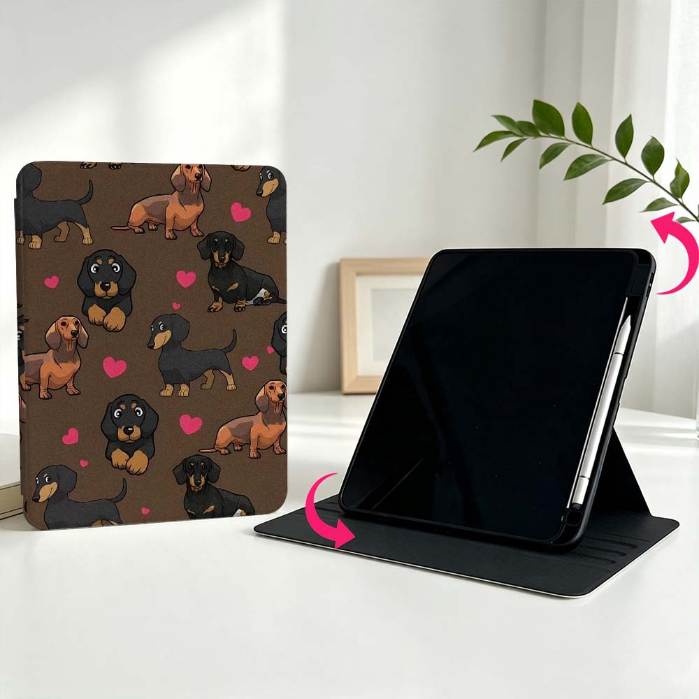 Cartoon Dachshund Heart For Sa - огляд і ціна Samsung Tablet S9 Accessories