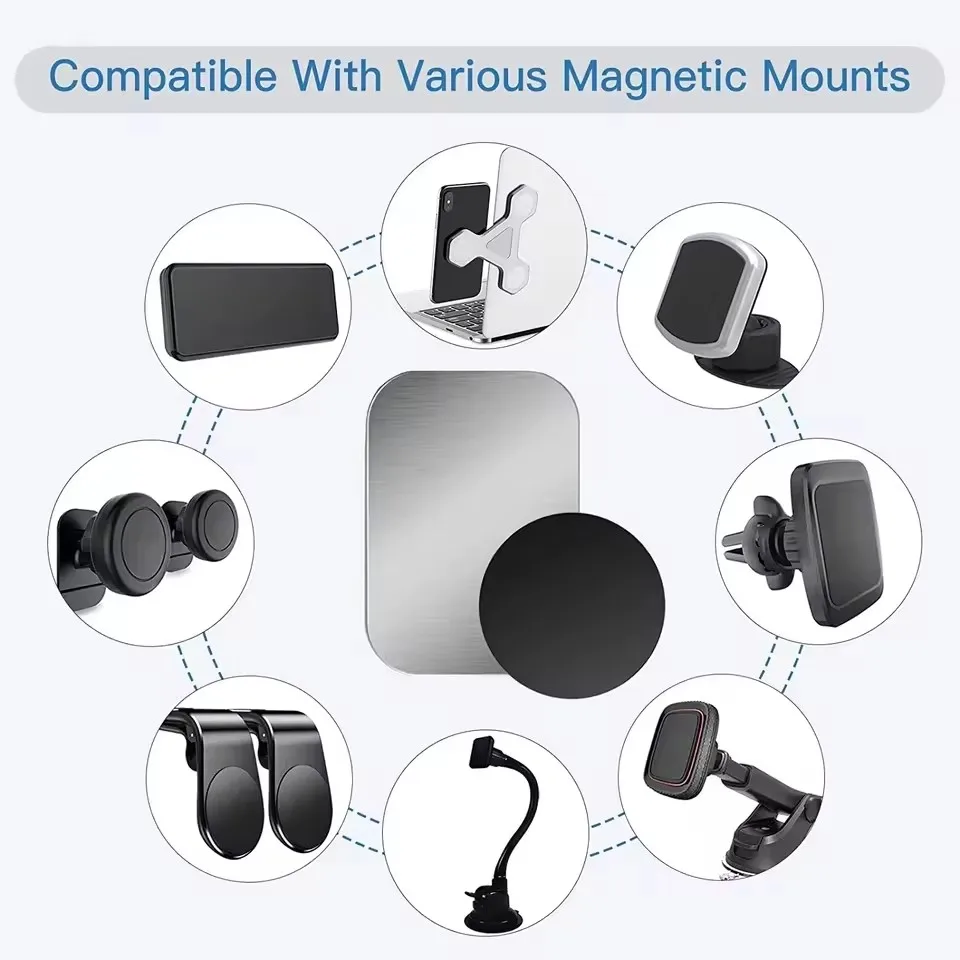 Metal Plate Disk For Magnetic  - огляд і ціна Tablet Accessories For Car