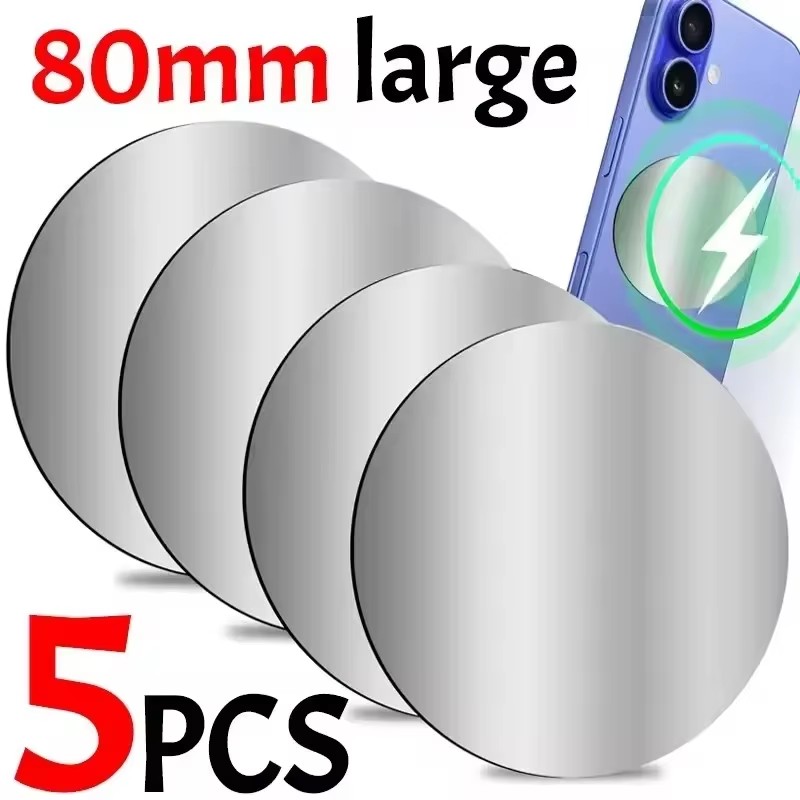1-5PCS 8CM Magnetic Metal Plat - огляд і ціна Tablet Accessories For Car