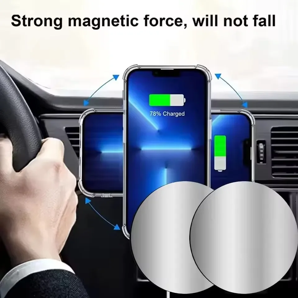 1-5PCS 8CM Magnetic Metal Plat - огляд і ціна Tablet Accessories For Car