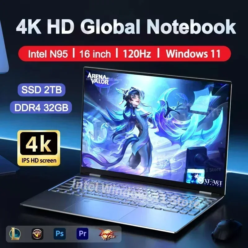 NEW  Laptop Intel N95 4K HD 12 - огляд і ціна Windows Tablet Accessories