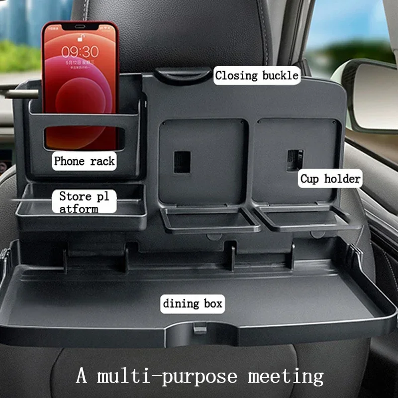 Car Back Seat Foldable Dining  - огляд і ціна Tablet Accessories For Car
